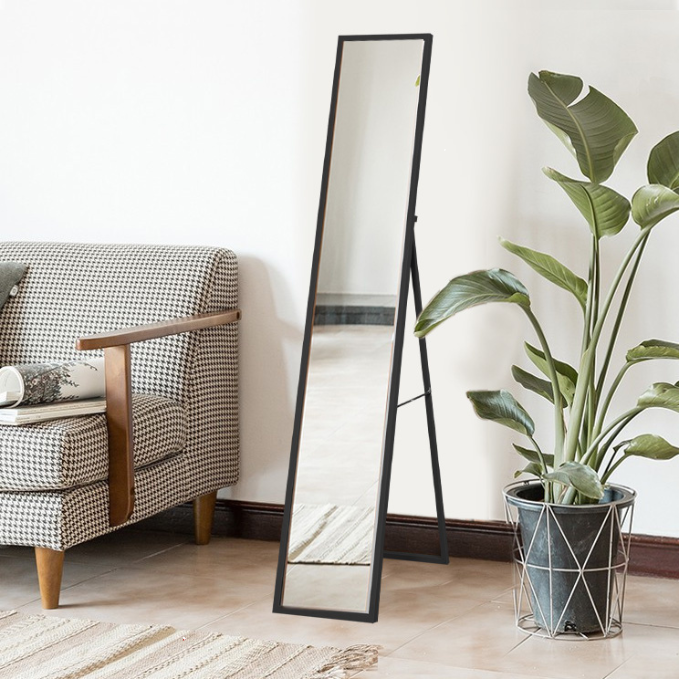 Black Full Length Mirror-Small 