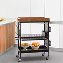 3 Tier kitchen Trolley Steel