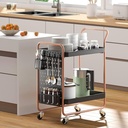 2 Tier Rolling Cart