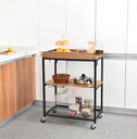 3 Tier kitchen Trolley Steel