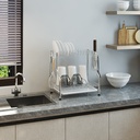 Adjustable Dish Rack 2 Shelf