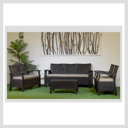 Rattan Sofa 7 Seater Outdoor Lounge Set 