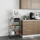 4 Tiers Basket Wire Shelving