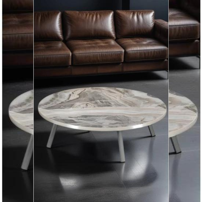  Marble Floor Table 70cm