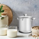 قدر حليب بمقبض استيل, 18/16 سم 