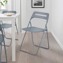 Folding Chair Light Grey 