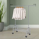  Single Garment Rack Extension Bar 160-190x48x190 cm