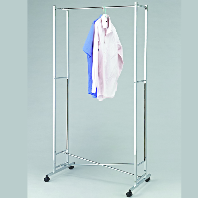 Folding Garment Rack, Sturdy 87x46.5x173 cm