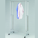 Folding Garment Rack, Sturdy 87x46.5x173 cm