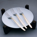 Luna Table Fork with Gold Touch - Set of 3