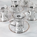 طقم بيالات شاي 6 قطع