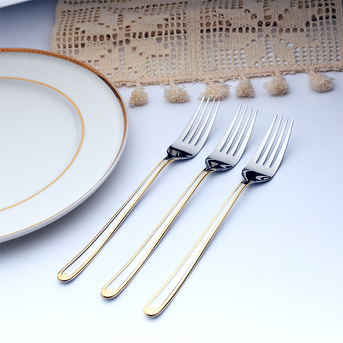  Ava Table Fork With Gold Touch - Set of 3 