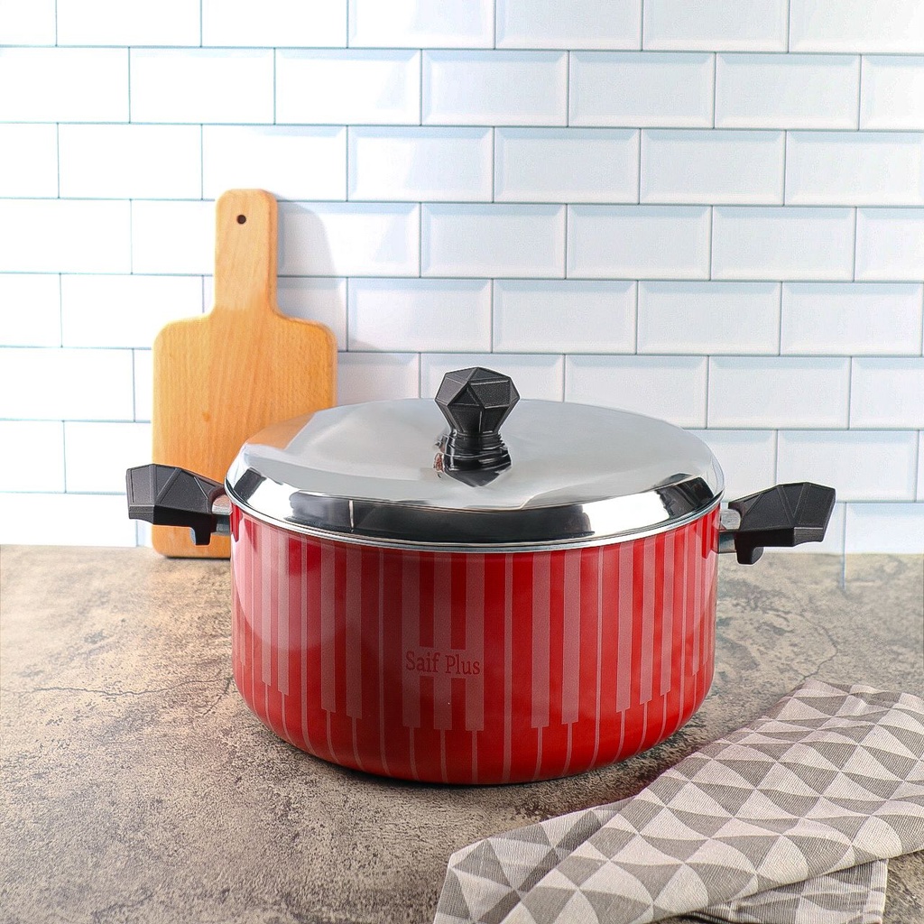 Teflon Pot with S.S Lid, 30 cm