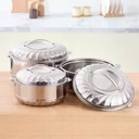 S.S Food Warmer Set – 3 Pieces (1.5L, 2.5L, 3.5L) 