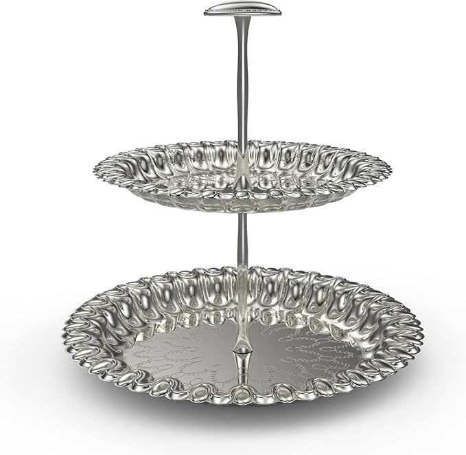 Al Saif Rajin 2 Tiered Serving Plate