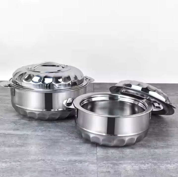 S.S Food Warmer Set – 3 Pieces (2.5L,3.5L,5L) 