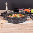 Shallow Granite Non-Stick Cooking Pot