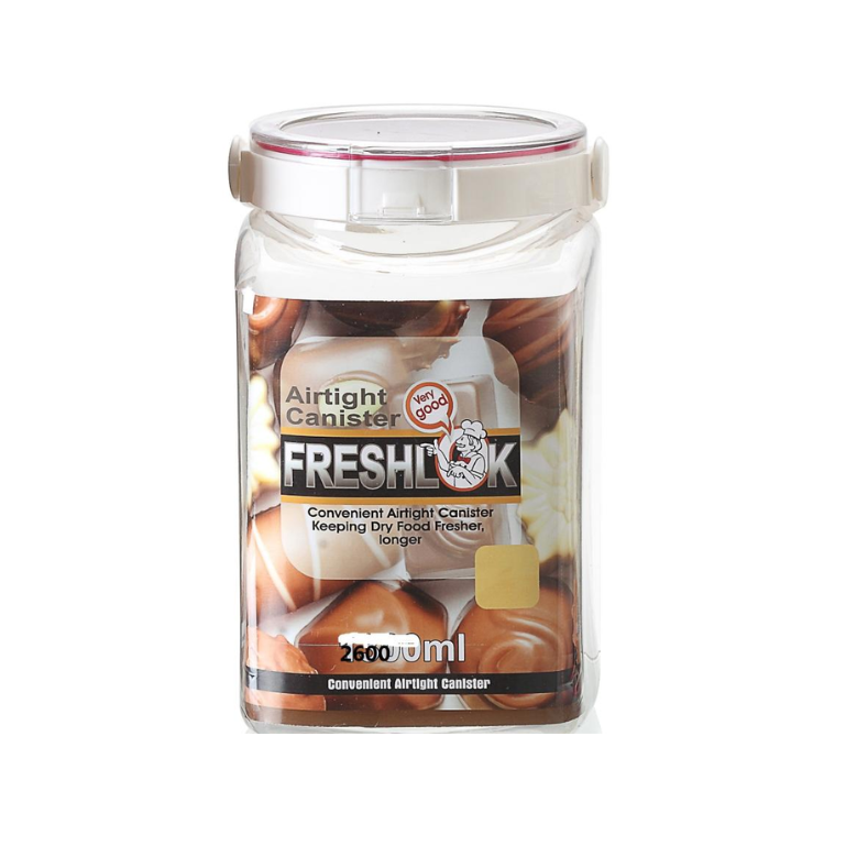 2600ml Airtight Plastic Jar with Handle