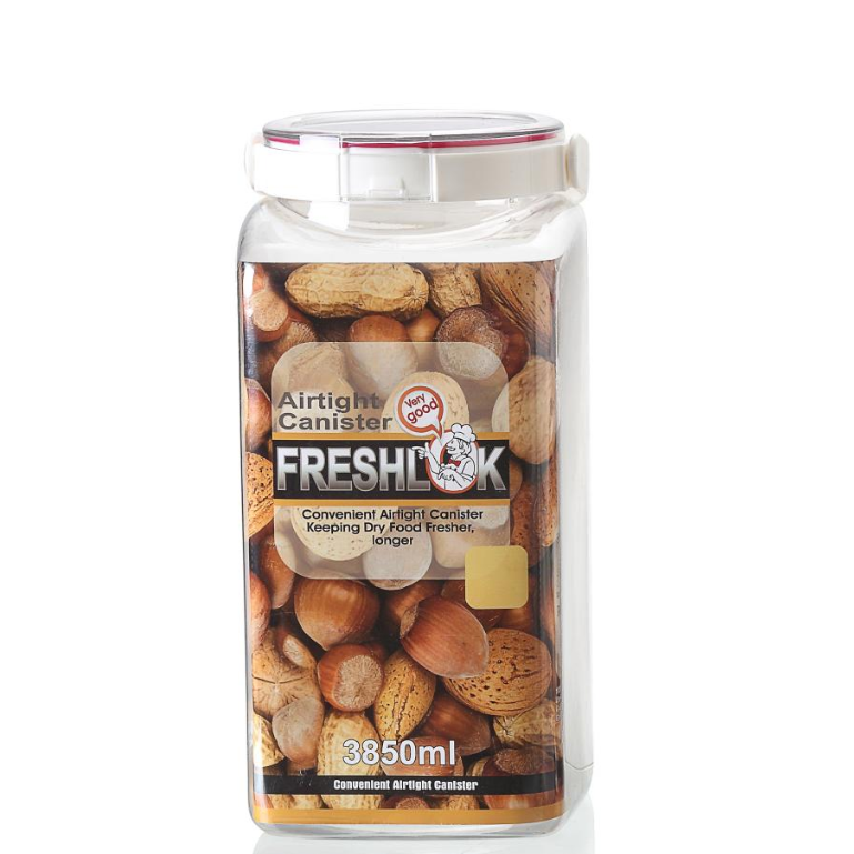 3850ml Airtight Plastic Jar with Handle
