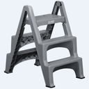 Grey 3-Step Ladder