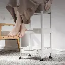 Three-tier storage cart with wheels