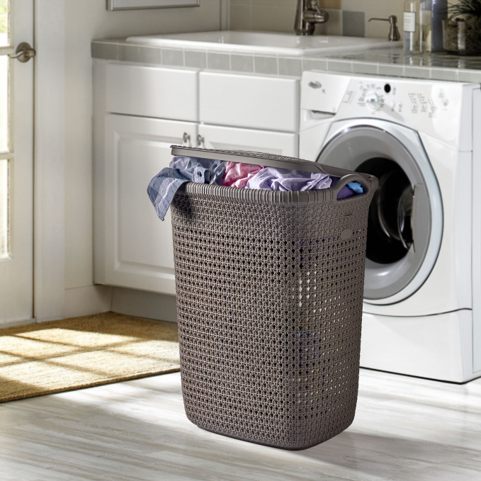 Knit Design Laundry Hamper-65 L