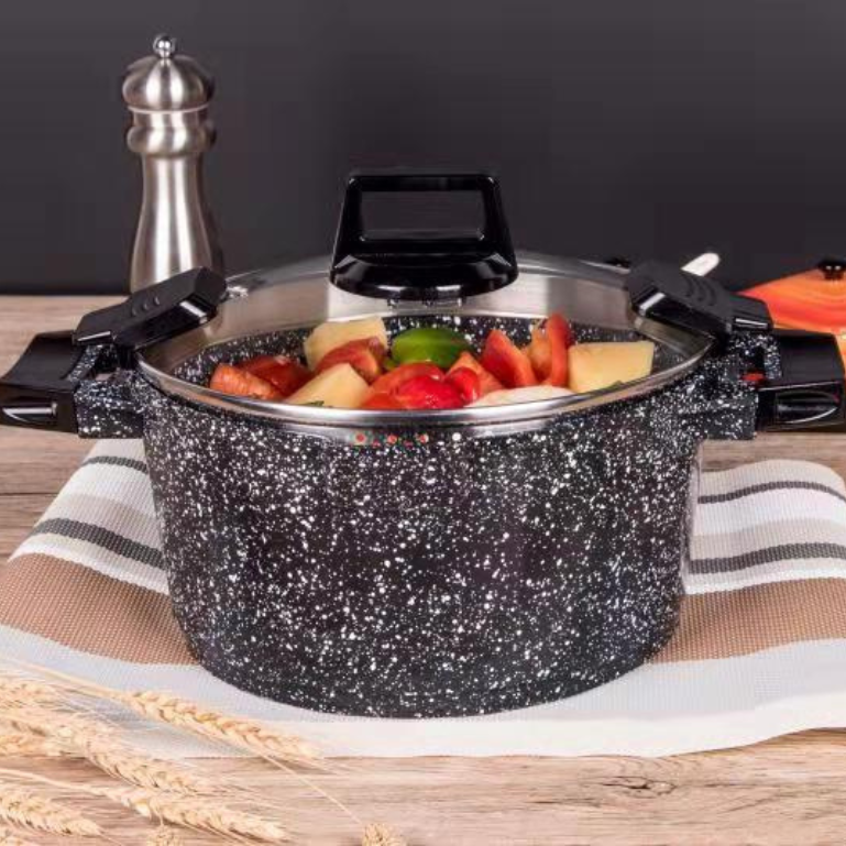 Granite Non-Stick Cooking Pot – 20 / 24 / 28 cm