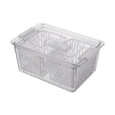 Clear Fruit Storage Box with Drain Basket – Various Sizes
