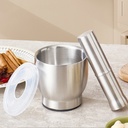 Multi-Use Stainless Steel Mortar with Lid