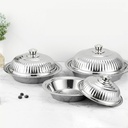 Multi-Size S.S Serving Tray with Lid (30–60 cm)