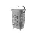 Large Plastic Laundry Basket with Wheels & Adjustable Handle – Available in 2 Colors
