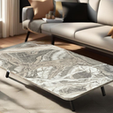 Marble Ground Table 70x120 cm