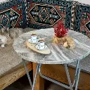Marble Round Table 90 cm 
