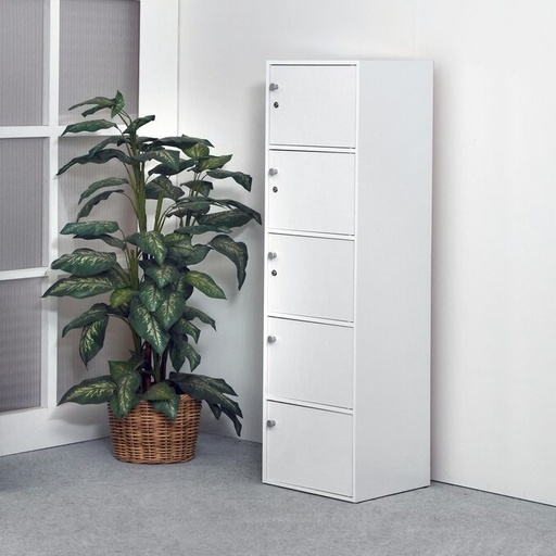 [MR-RSG005-WHT]  Storage Cabinet 5 Doors 