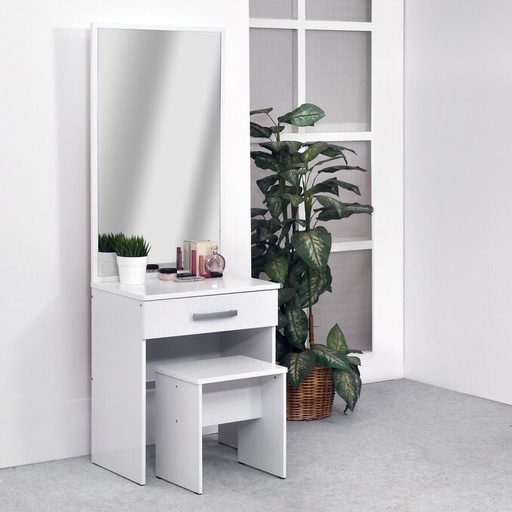 [DT-ORC-MR-WHT] Orc Dressing Table With Mirror  