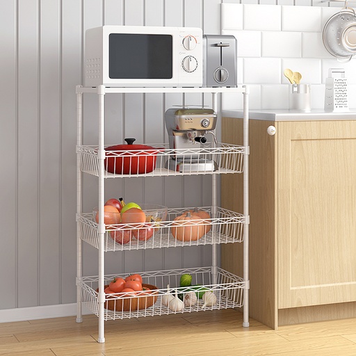[CJ-B1466RE] 4 Tiers Basket Kitchen Rack 
