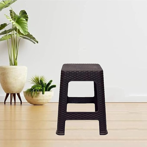 [6012] Rattan Plastic Stool 