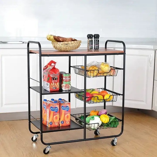 [RY810047] Multi Function Kitchen Trolley Steel