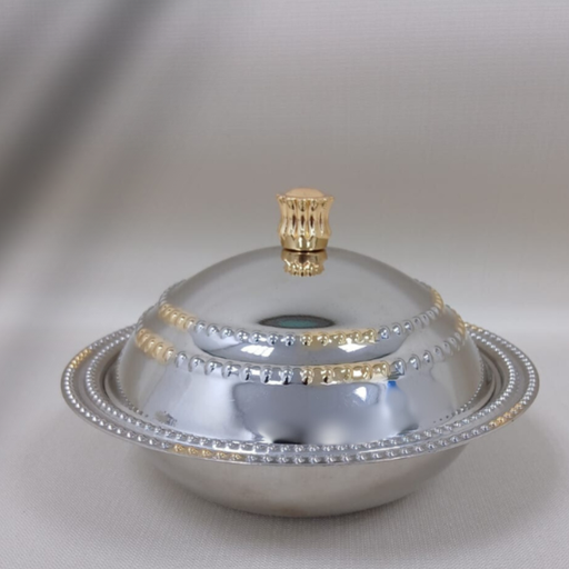 [4000538] S.S Date Bowl with a Lid
