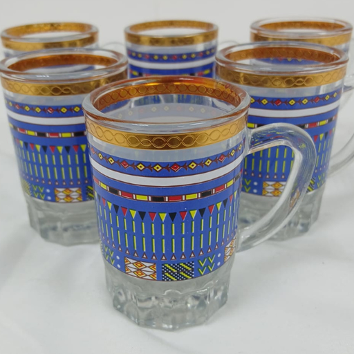 [100893] Blue Asiri Sadu Istikana Tea Glass – 6 Pieces