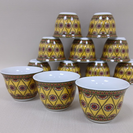 [101781] Yellow Najdi Coffee Cup