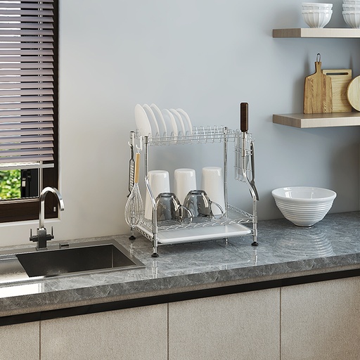 [CJ-C1140] Adjustable Dish Rack 2 Shelf