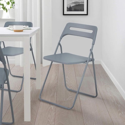 [HM-SC22053] Folding Chair Light Grey 