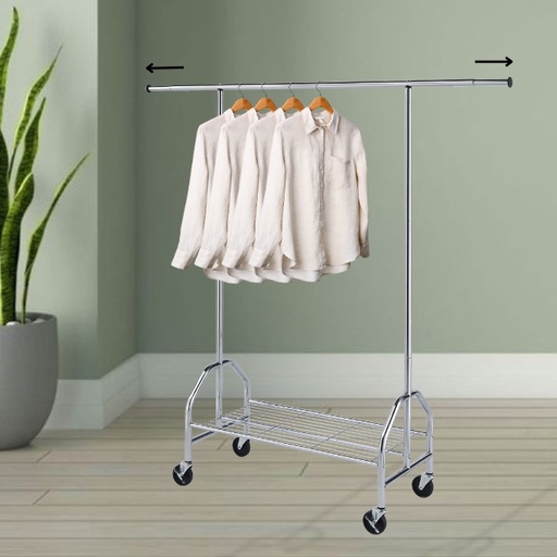 [FGHS-5101]  Single Garment Rack Extension Bar 160-190x48x190 cm