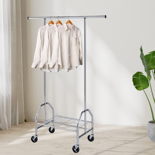 [FGHS-5102] Single Garment Rack Extension Bar 130-160x48x190 cm