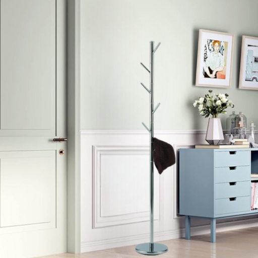 [14036C06] Coat Rack ,Chrome Plated Steel 170 cm