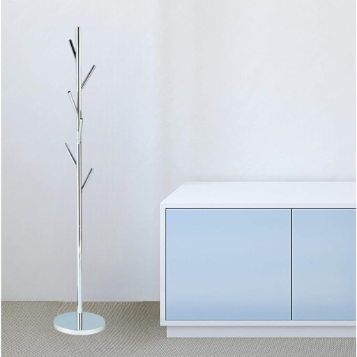 [14143C] Coat Rack,Chrome Plated Tubular Steel 170 cm