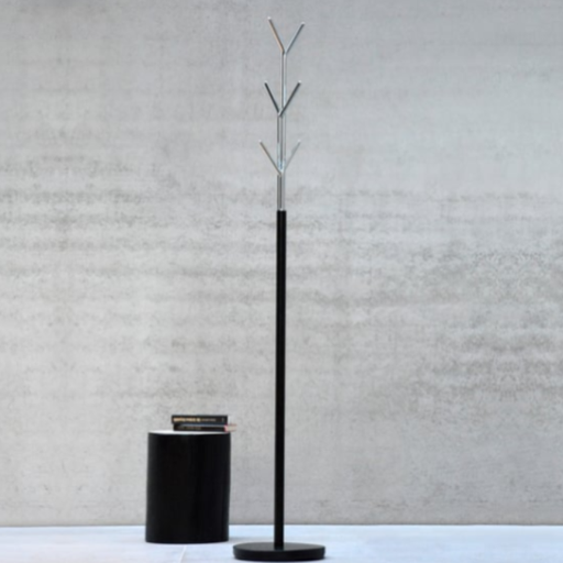 [143362CK] Coat Rack, Black 178 cm