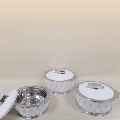 [SLIV-122232] 3-Piece Plastic Food Warmer Set 