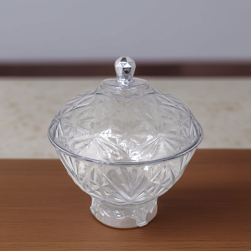 [SH24676] زبدية بلاستيك وسط بغطاء